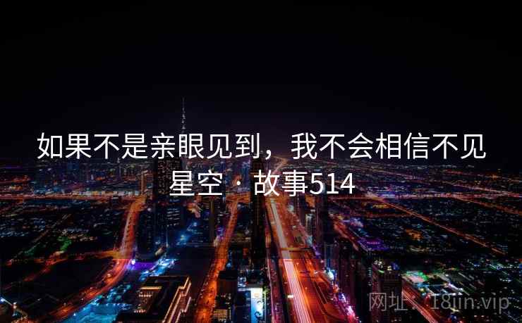 如果不是亲眼见到，我不会相信不见星空 · 故事514